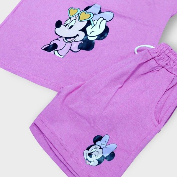 Producto - Conjunto nena doble estampa MINNIE rosa T12