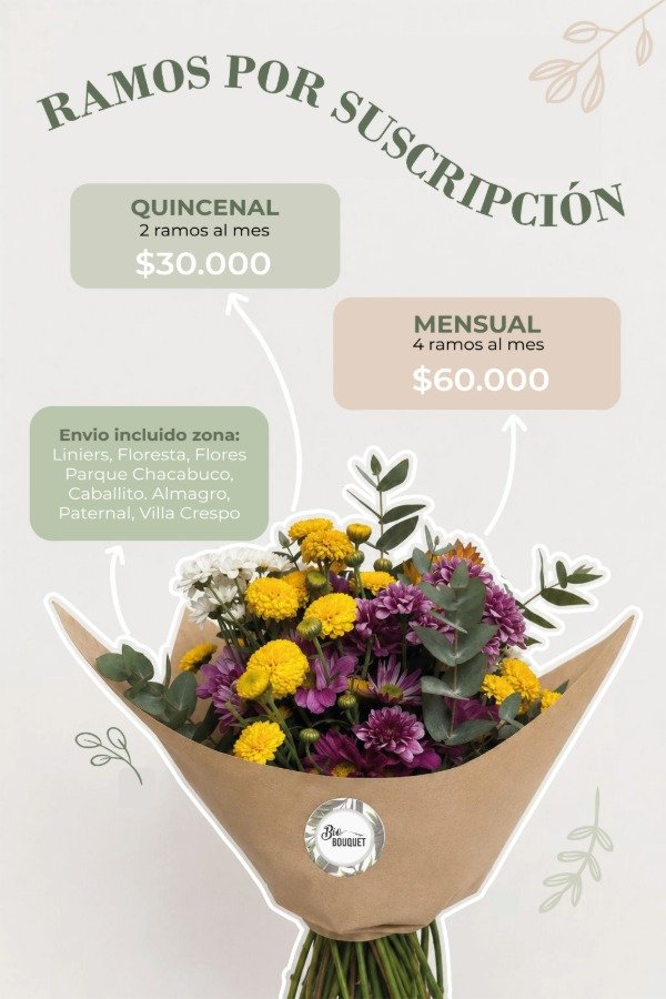 Producto - Suscripción de ramos frescos