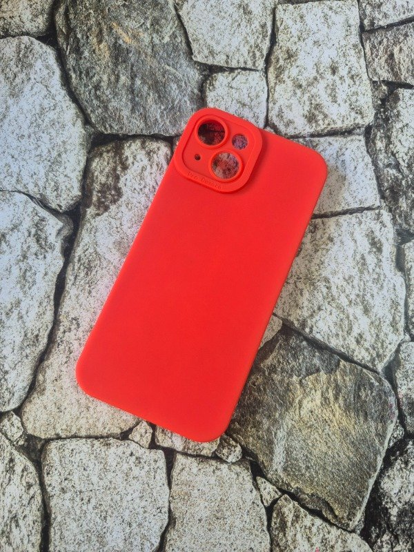 Producto - Funda silicone soft procamara Iphone 14 roja