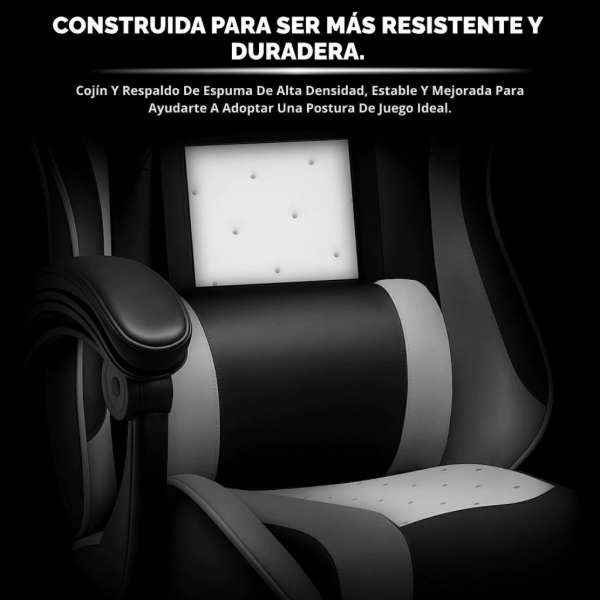 Producto - Silla gamer -apoyabrazos acolchonados -5 ruedas -respaldo alto - NH-GC1000 - 8