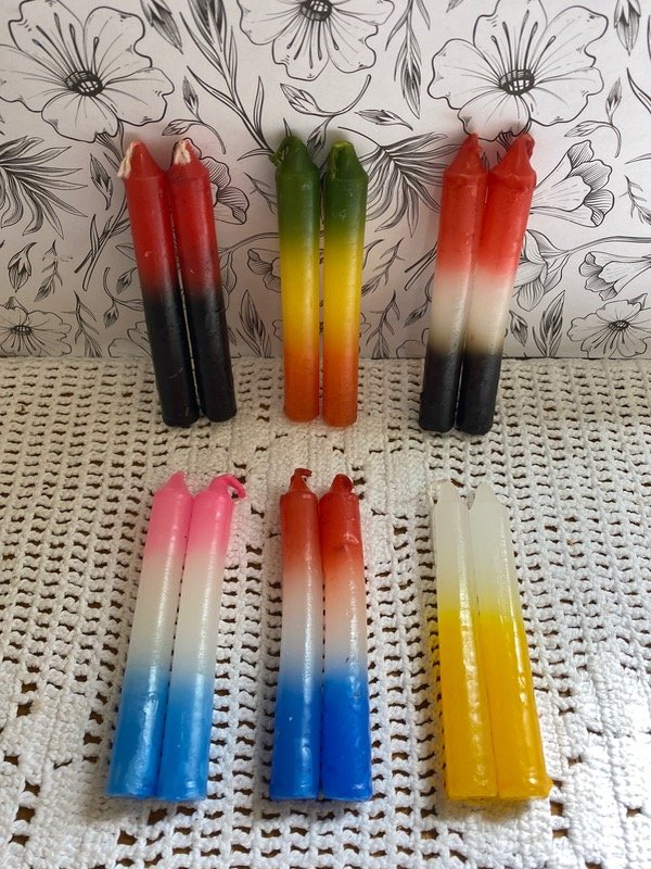 Producto - Velas de Parafina Combinadas Cortas