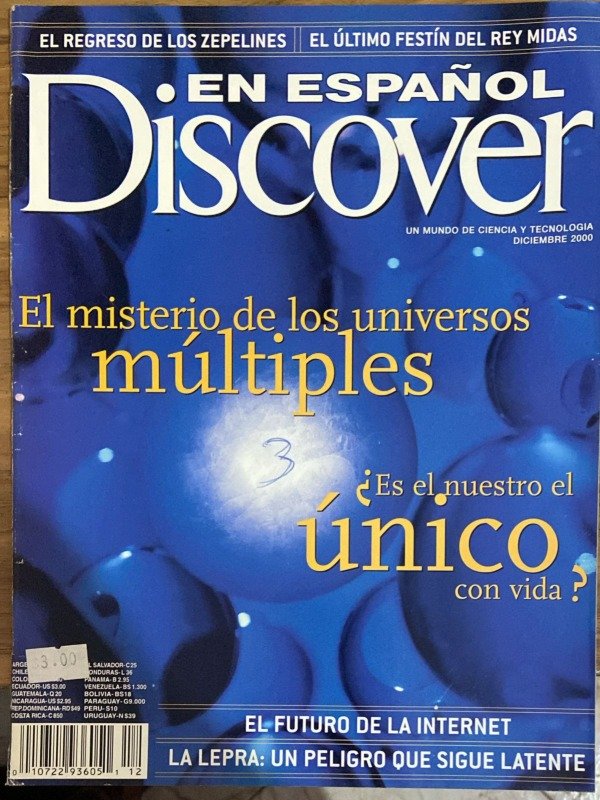 Producto - REVISTA DISCOVER VOL.4 NO.12 NOVIEMBRE 2000