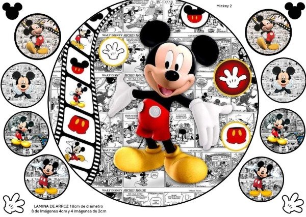 Producto - LAMINA MICKEY 7 REDONDA