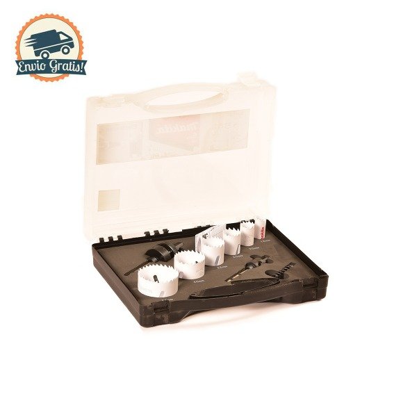 Producto - Set de 6 sierras copas bi-metálicas Makita D-47123 para electricistas