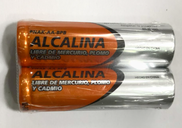 Producto - Pila alcalina AA -2 unidades -en film/sin blister -Probattery (PNAK-AA-SPB2)