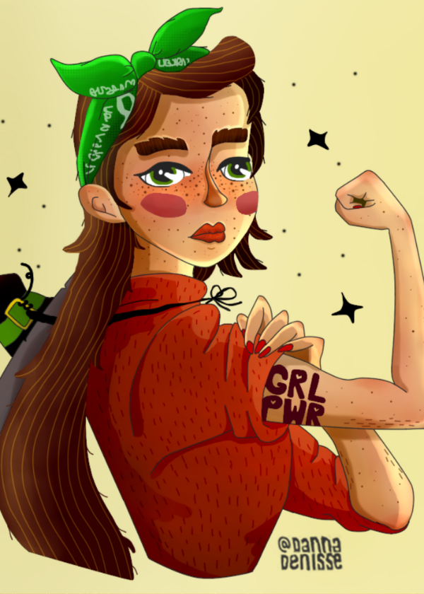 Producto - Print "GRL PWR" - Lamina Adhesiva