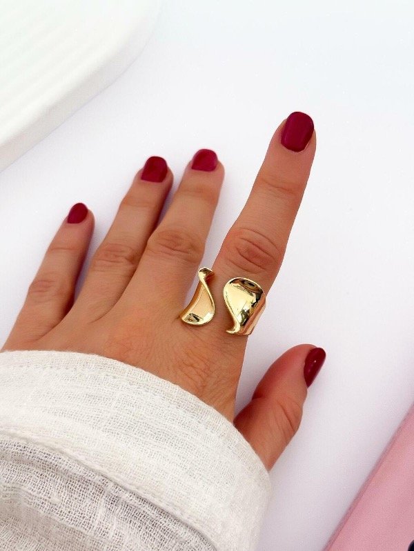 Producto - Anillo acero dorado regulable 3