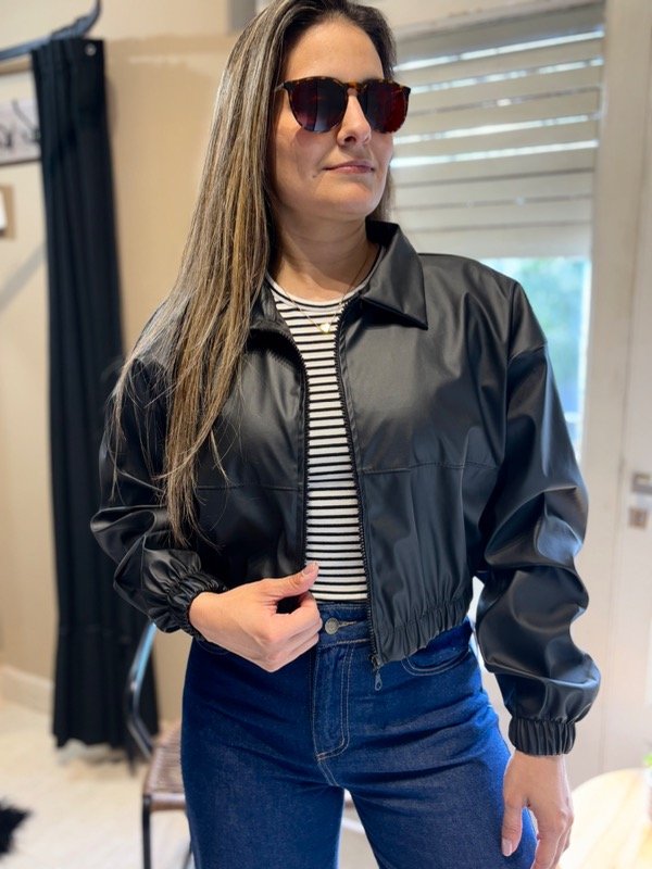 Producto - Campera Bomber Eco cuero