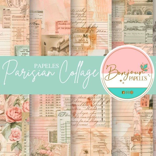 Producto - Kit de Papeles: Parissian Collage