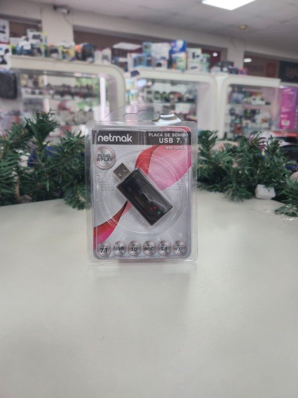 Producto - Adaptador de Sonido USB 7.1 CH Netmak NM-SU8CH