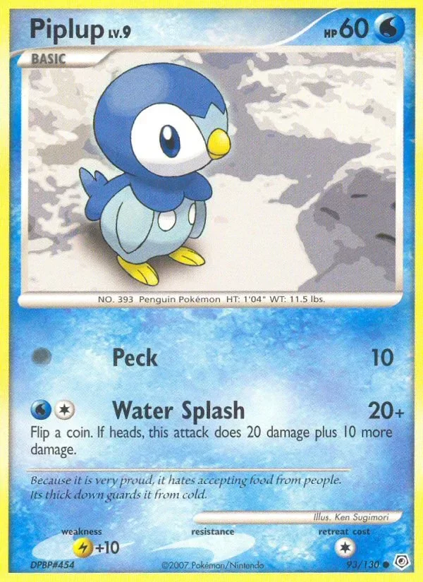 Producto - Piplup (93/130) [Diamond and Pearl: Base Set]