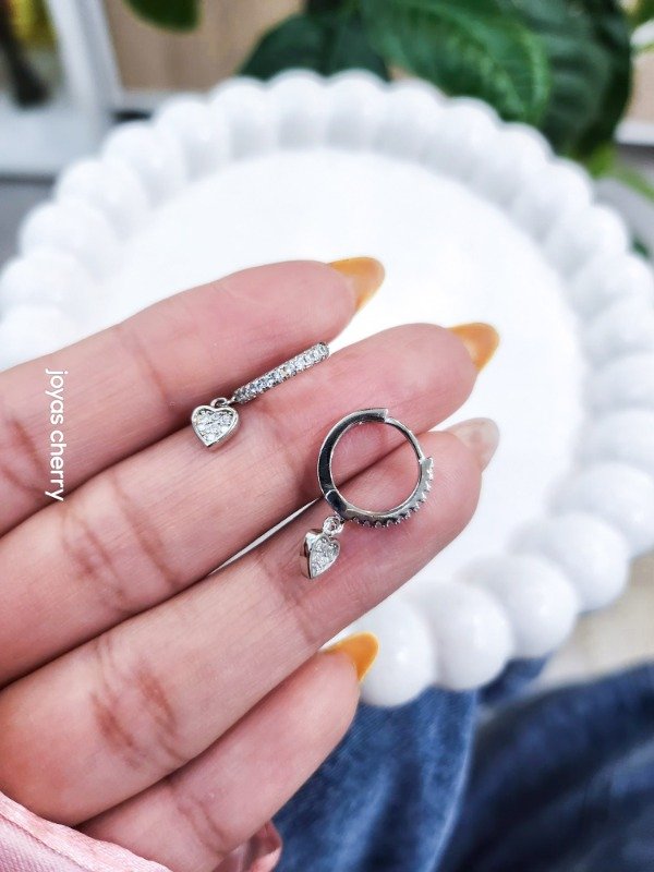 Producto - Argollas corazon mini PL