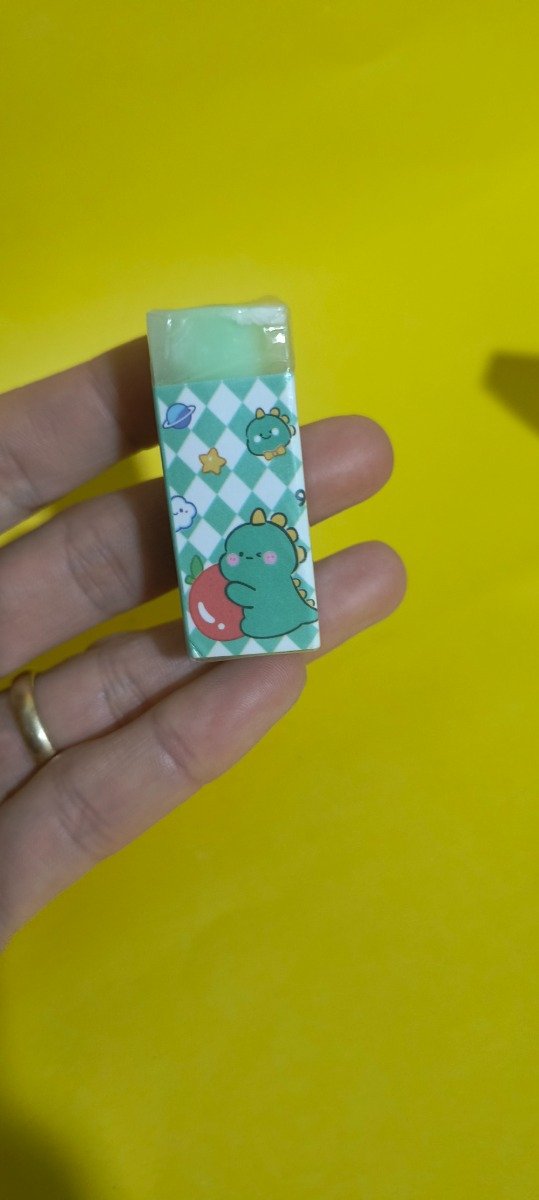 Producto - Goma de borrar transparente dino infinita