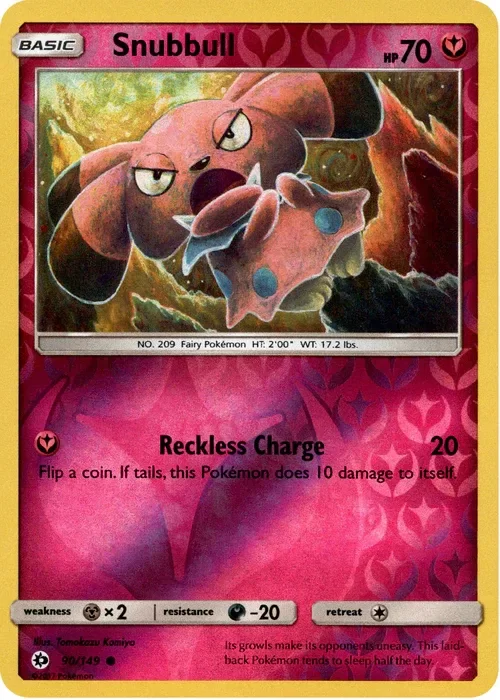 Producto - Snubbull - 90/149 - Sun and Moon - Reverse Holo