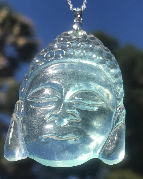 Producto - DIJE ANDARA BUDA COLOR CELESTE CIELO 5 CM - 1