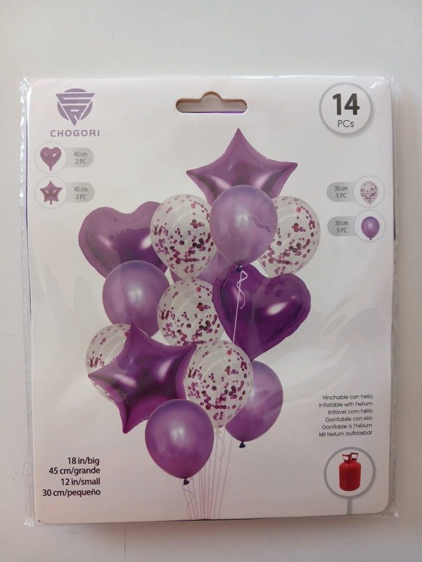 Producto - SGML 14P. Corazón y Estrella Violeta