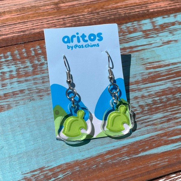 Producto - Aritos Animal Crossing hoja