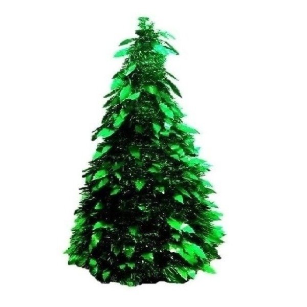 Producto - Pino Navideño x50cm Verde Metalizado