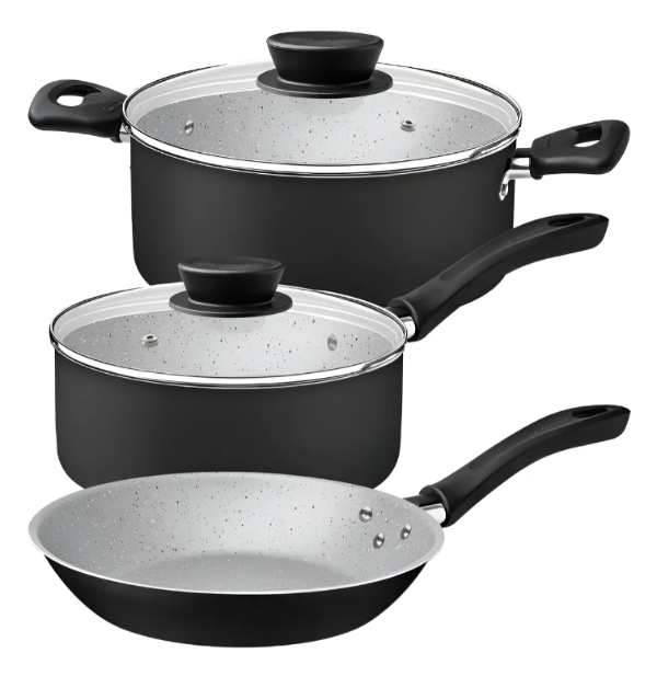 Producto - Batería de cocina Tramontina Linz (negro)