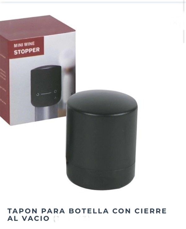 Producto - Tapon de botella con cierre al vacío