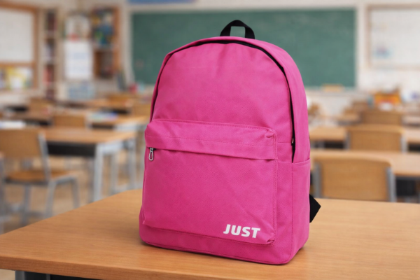 Producto - Mochila Just Rosa Urbana Reforzada Con Doble Cierre 20L