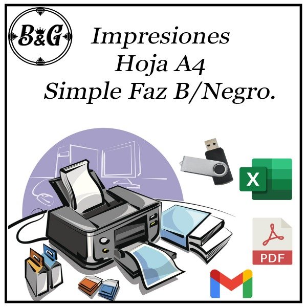 Producto - Impresiones Simple Faz A4 (UNIDAD)