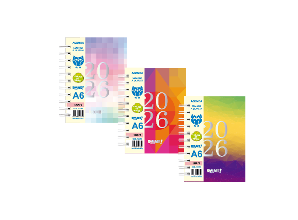 Producto - AGENDA A6 ROME SEMANA A LA VISTA - SHAPE