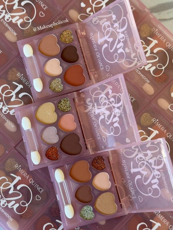 Producto - PALETA DE SOMBRAS HEART - RIMERA QUINCE - CAJA DE 24 UNIDADES