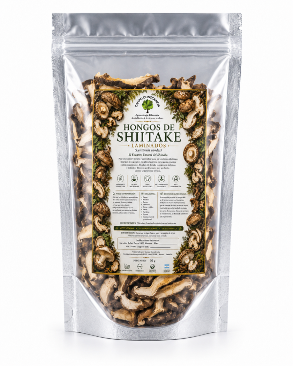 Producto - Hongos de Shiitake Secos Laminados - Agroecológicos