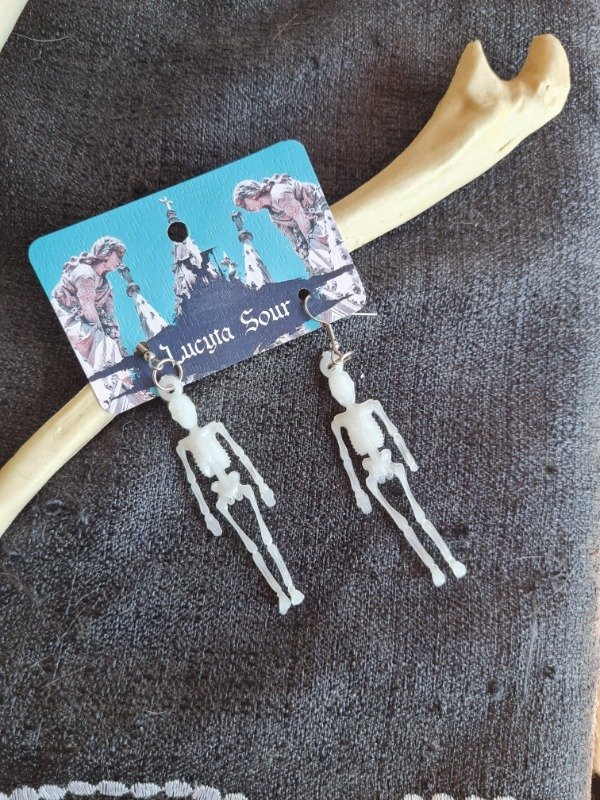 Producto - Aros Esqueleto Glow in the dark