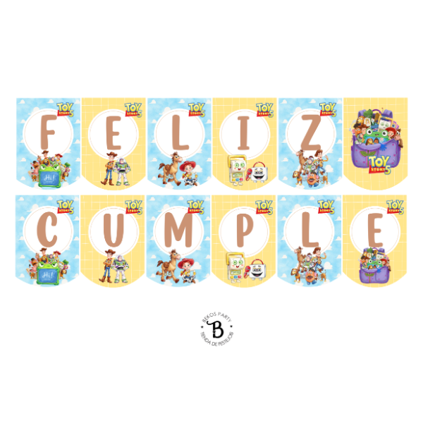 Producto - Banderin Feliz Cumple Toy Story 5