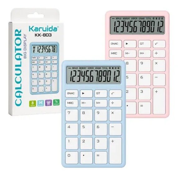 Producto - Calculadora Digital Colores Pastel KARUIDA KK 803 LILA - 1