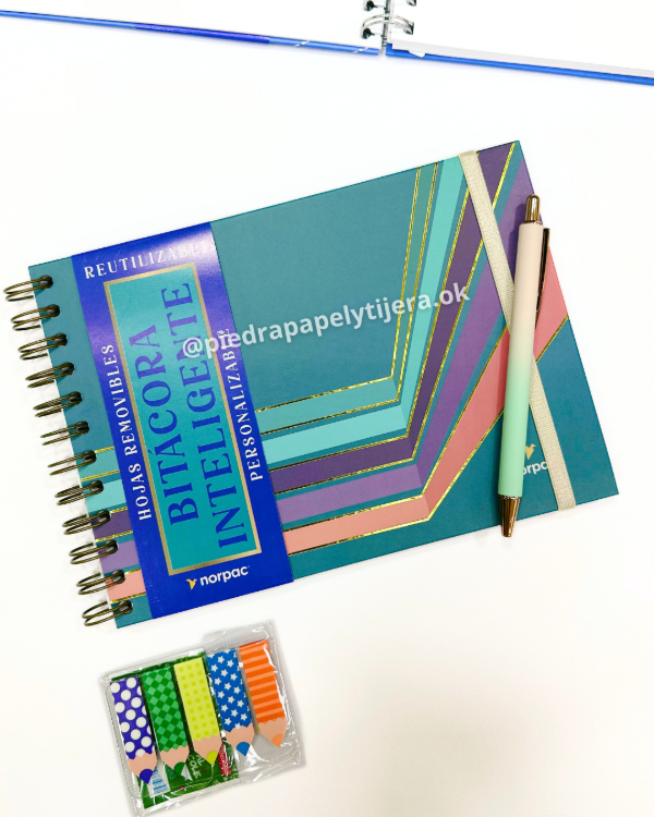 Producto - cuaderno bitacora inteligente NORPAC -colores-