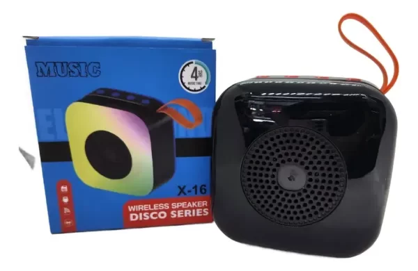 Producto - Parlante Portátil Inalámbrico Bluetooth Luz Led Rgb Fm Usb