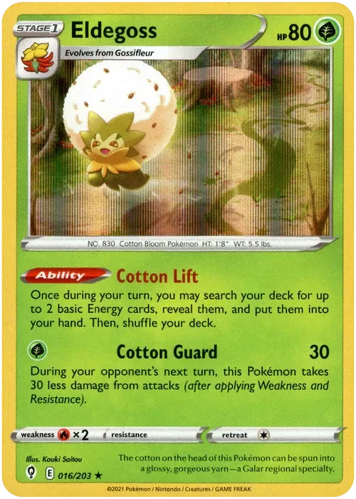 Producto - Eldegoss - 016/203 - Evolving Skies - Holo