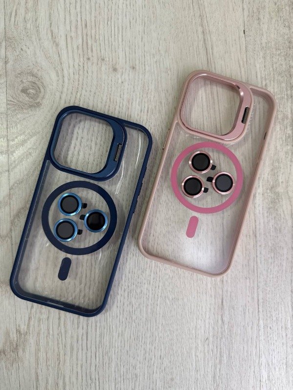 Producto - FUNDA CROMADA MAGSAFE STAND IPHONE 15 PRO