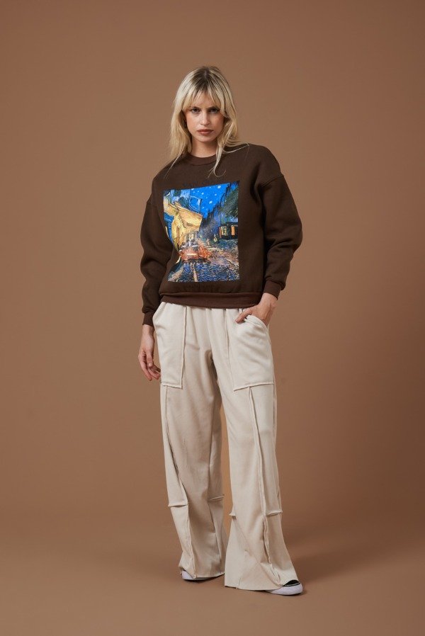 Producto - Pantalon Palazzo con interior de tela polar