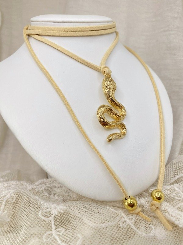 Producto - Choker Medusa (serpiente dorada)