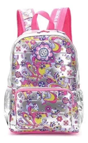 Producto - Mochila Espalda Urbana Escolar Think Happy Peace Love Skora