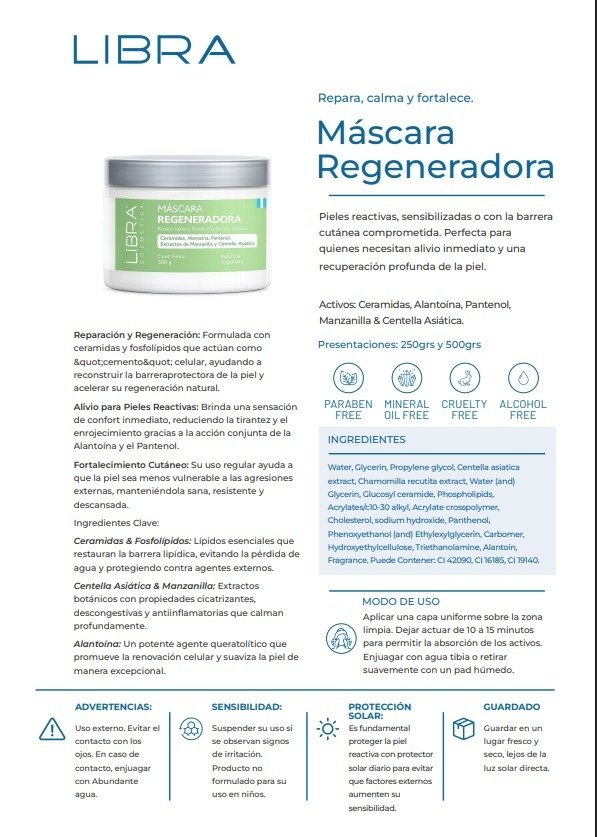 Producto - Libra Mascara Regeneradora 500gr