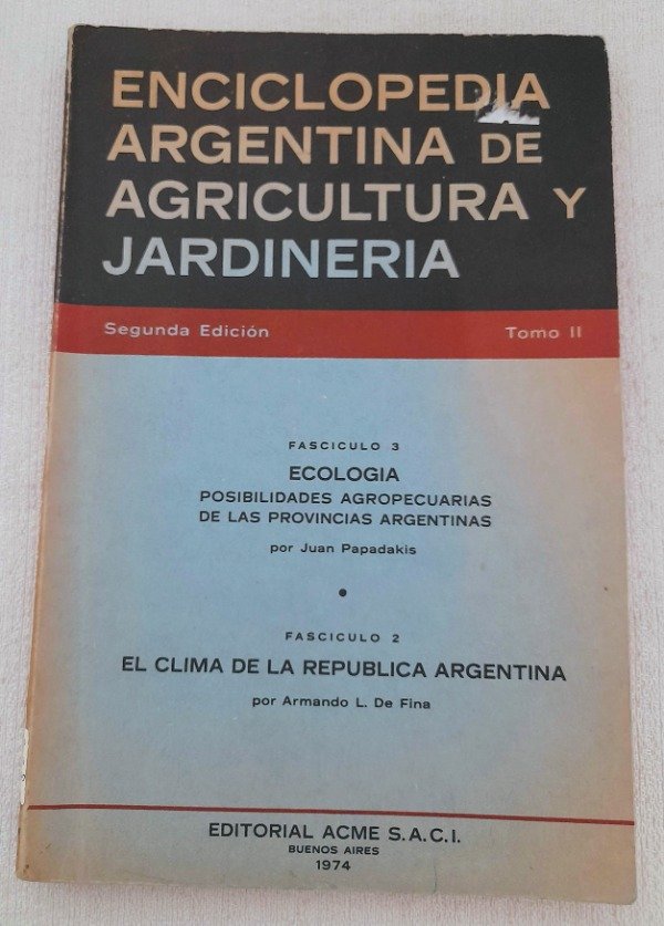 Producto - Enciclopedia Argentina De Agricultura Y Jardineria #3 #2 - Ecologia