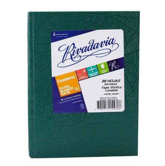 Producto - PACK X 10 CUADERNO RIVADAVIA N 1 98 HOJAS RAYADAS - 1
