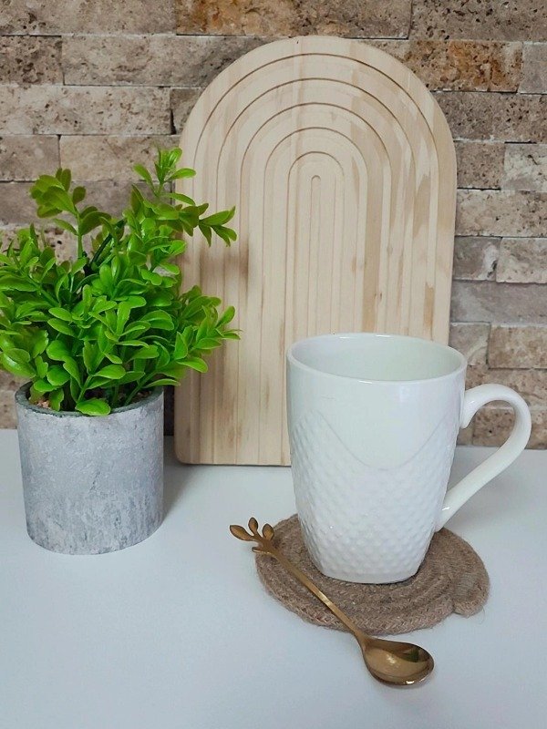 Producto - Taza de porcelana con cucharita de regalo