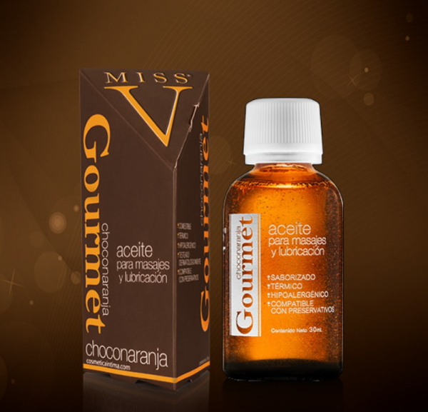 Producto - Aceite lubricante intimo sabor Choconaranja,Miss v Gourmet