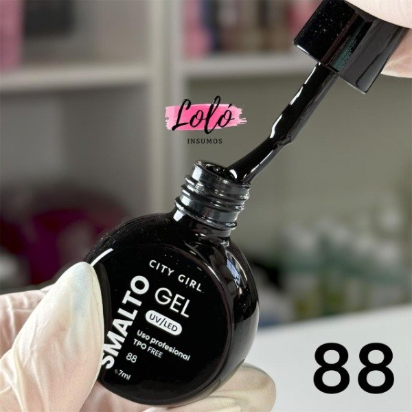 Producto - Esmalte semi City Girl 7ml (extra pigmentado) - 88 Negro