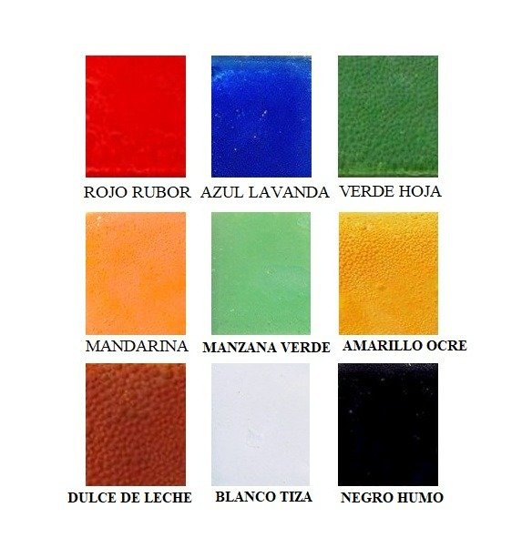 Producto - esmaltes sin plomo kit 9 colores x 50 gr c/u