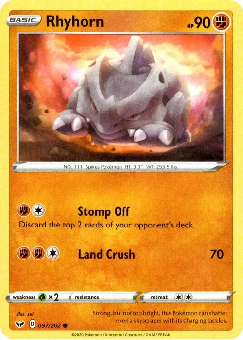 Producto - Rhyhorn - 97/202 - Sword and Shield