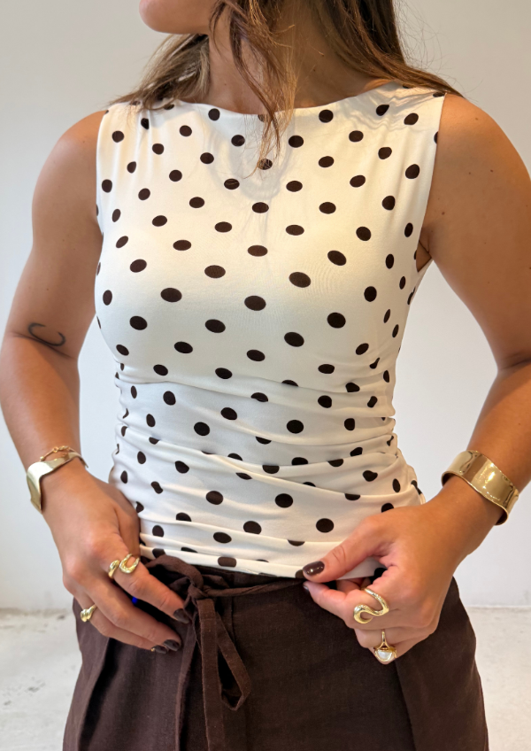 Producto - Remera LUNA - Blanco/Chocolate - 0