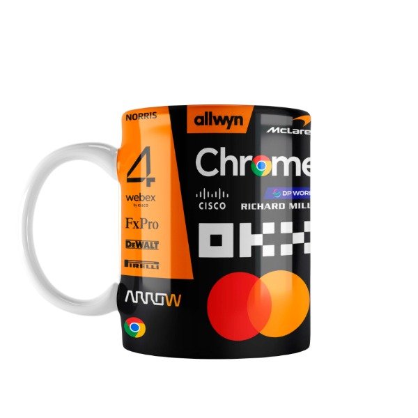 Producto - Taza Ceramica F1 Lando Norris McLaren Nro 4 2025