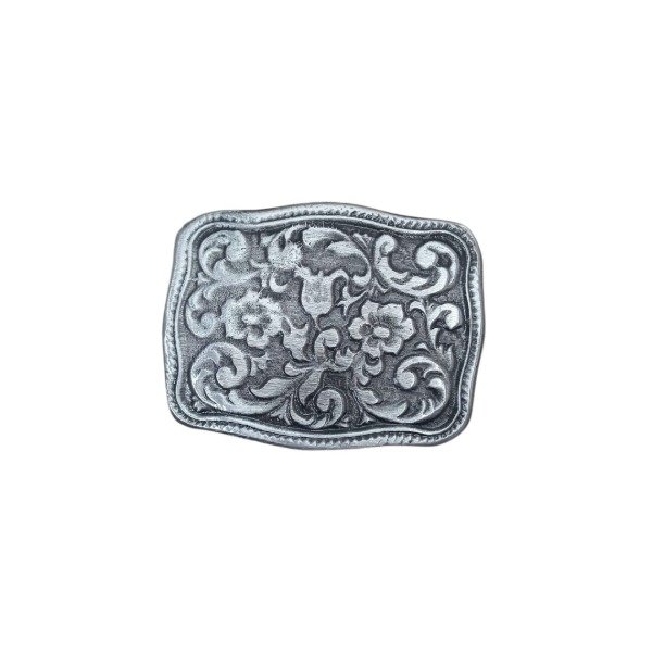 Producto - CHAPON FLOR Y HOJA 40MM PLATA